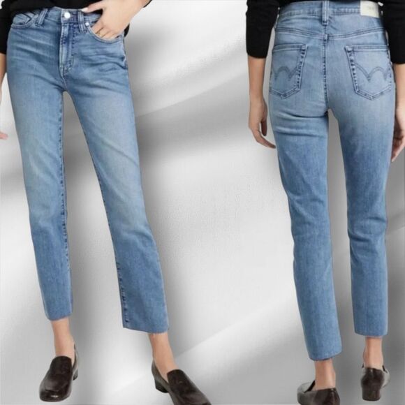 EDWIN ANTHROPOLOGIE Women’s Bree Jeans in the Size 27 in Azure Color - Picture 8 of 10